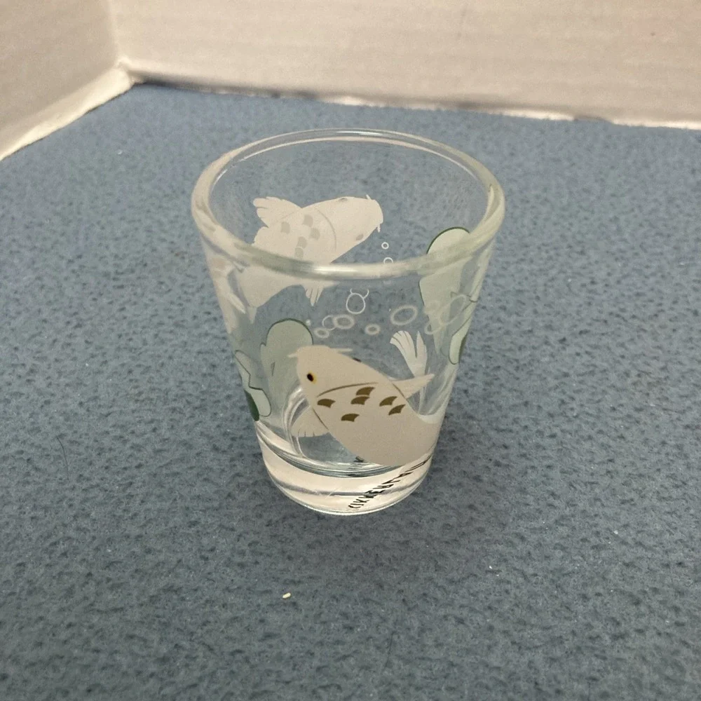 CIB Kikkerland Koi Morph (Cold Liquid Color Changing) 1oz Shot Glass - Set of 4